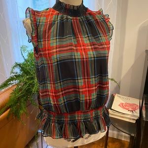 NWT J Crew Holiday Plaid, size 0